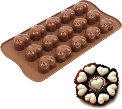 Smello's 15 Cavity Heart Shape Chocolate Silicone Moulds (CHM 144)