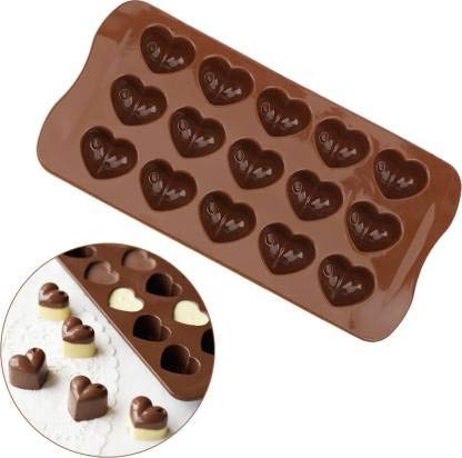 Smello's 15 Cavity Heart Shape Chocolate Silicone Moulds (CHM 144)