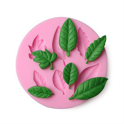 Smello's 6 Cavity Leaf Shape Silicone Fondant Mould (FB 112)