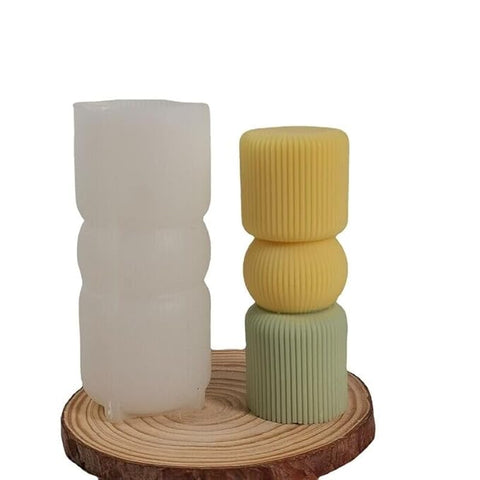 Smello's Symmetrical Cylinder Candle Silicone Mould (SCM 174)