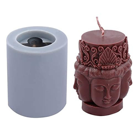 Smello's 3D Buddha statue Candle Silicone Mould (SCM 148)