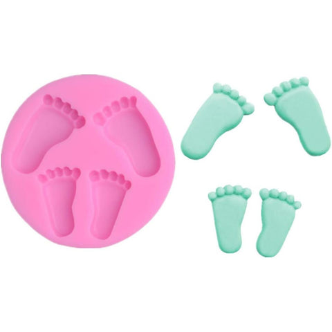 Smello's 3D Baby Feet Silicone Fondant Mould (FB 115)