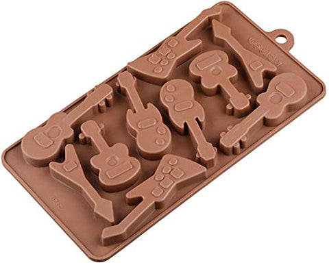 Smello's Guitar and Musical Note Chocolate Silicone Moulds (CHM 150)