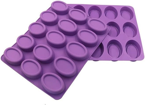 Smello's 15 Cavity Oval Silicon Moulds (BS 109)