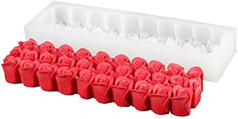 Smello's Rose Buds Loaf Silicone Mould (RL 103)