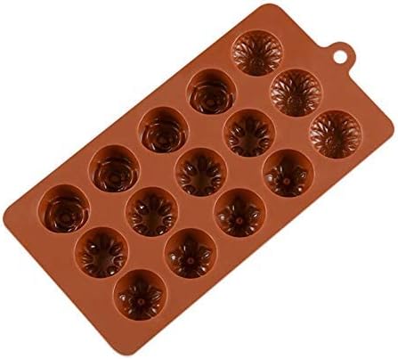 Smello's 15 Cavity Big Flower Chocolate Silicone Moulds (CHM 111)