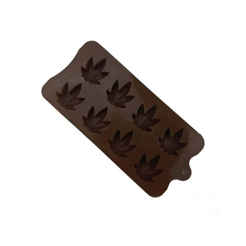 Smello's 8 Slot Marijuana Leaf Chocolate Silicone Moulds (CHM 147)