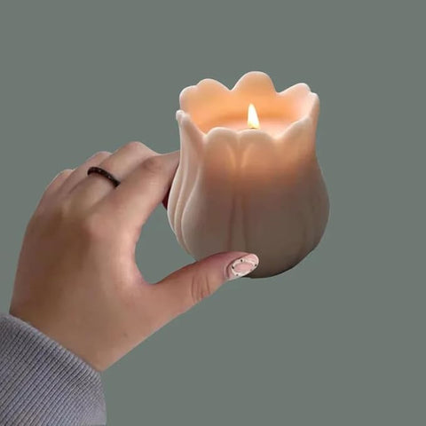 Smello's Tulip Flower Close Rose Bud Candle Silicone Mould (SCM 150)