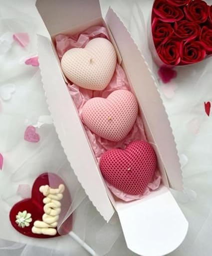 Smello 3D Heart Silicone mould for Candles, Soap & Resin (SCM 274)