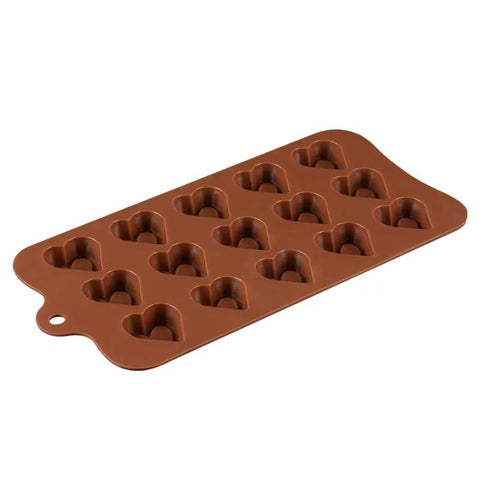 Smello's 15 Cavity Heart Chocolate Silicone Moulds (CHM 103)