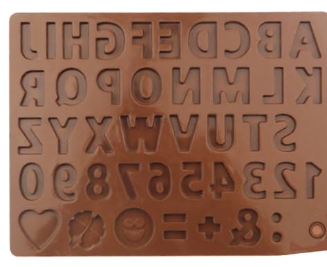 Smello's Alphabet, Numbers & Characters Chocolate Silicone Moulds (CHM 146)