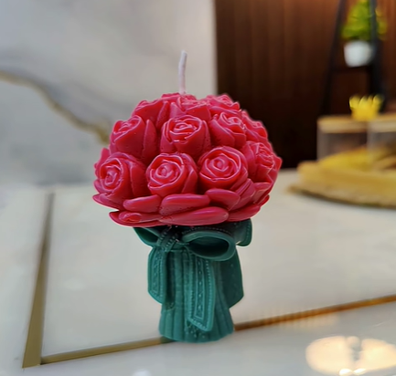 Smello 3D rose bouquet Silicone mould for Candles, Soap & Resin (SCM 271)