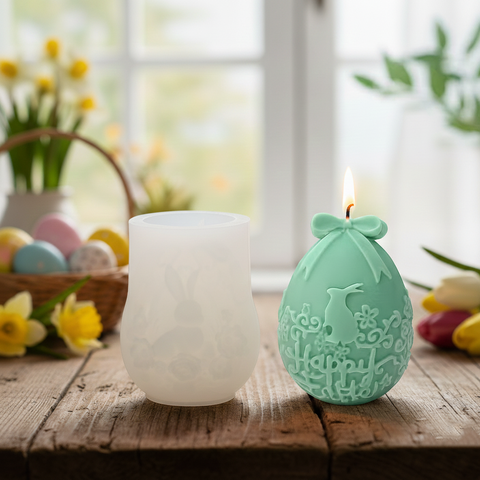 Smello Happy Easter Bunny Silicone mould for Candles, Soap & Resin (SCM 284)