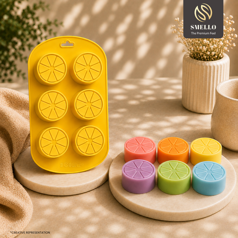 Smello's 6 Cavity Fruit Candy Kids Special Silicone Mould (KS124)