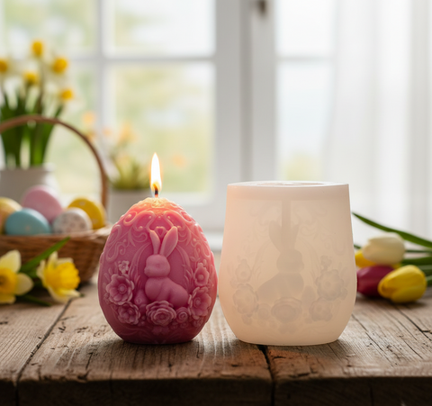 Smello Easter Bunny Silicone mould for Candles, Soap & Resin (SCM 283)