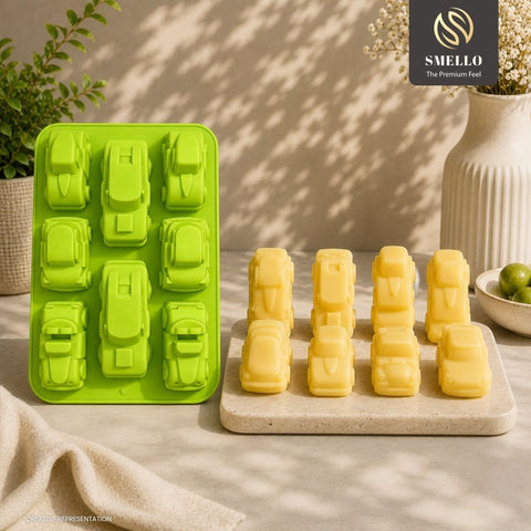Smello's 9 Cavity Car Shape Kids Special Silicone Mould (KS 122)