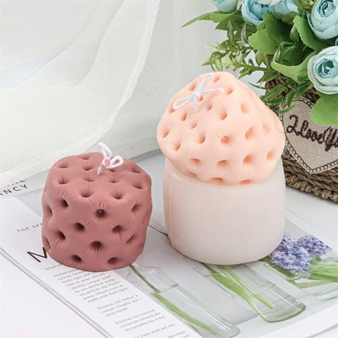 Smello's Round Sofa Stool Candle Silicone Mould (SCM 118)