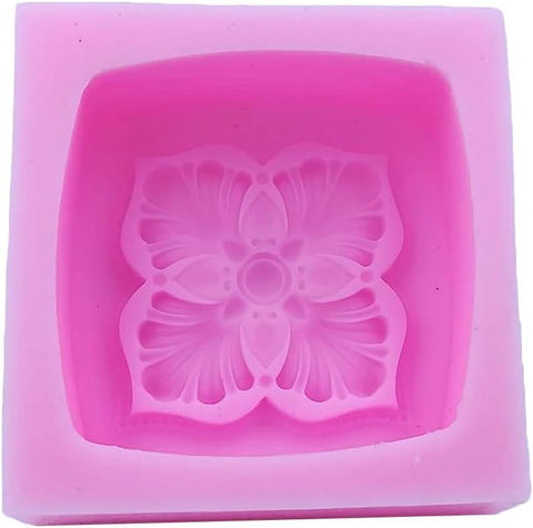 Smello's Square Flower Silicone Soap Moulds (SC 124)