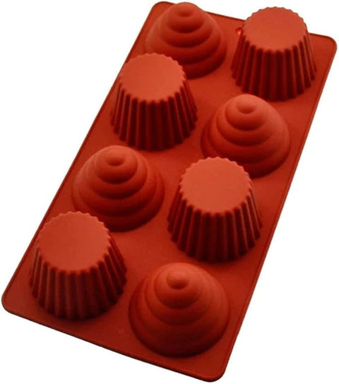 Smello's 8 Cavity Cupcake Kids Special Silicone Mould (KS 111)