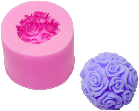 Smello's 3D Rose Floral Shaped Silicone Soap Moulds (SC 103)