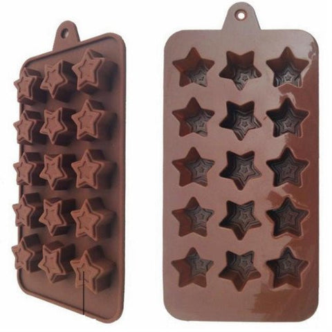 Smello's 15 Cavity Star Chocolate Silicone Moulds (CHM 116)