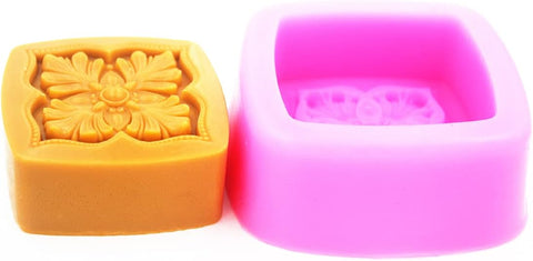 Smello's Square Flower Silicone Soap Moulds (SC 124)