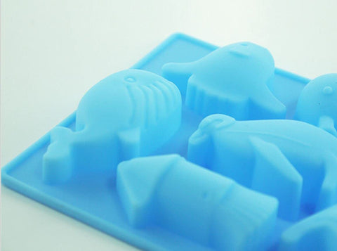 Smello's 8 Ocean Fish Penguin Dolphin Whale Chocolate Silicone Moulds (CHM 145)