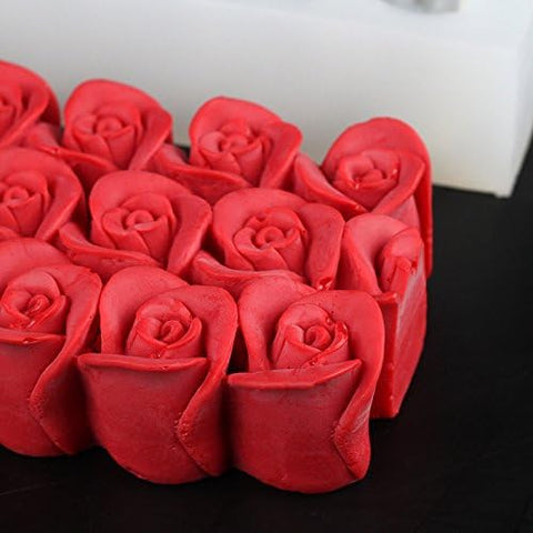 Smello's Rose Buds Loaf Silicone Mould (RL 103)