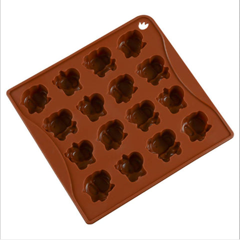 Smello's 16 Cavity Baby Elephant Chocolate Silicone Moulds (CHM 131)