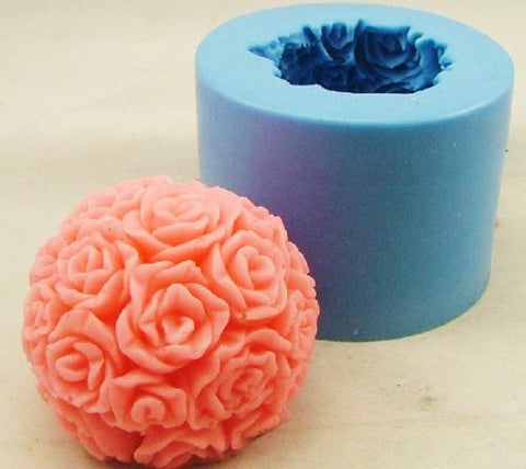 Smello's 3D Rose Floral Shaped Silicone Soap Moulds (SC 103)