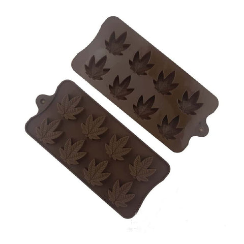 Smello's 8 Slot Marijuana Leaf Chocolate Silicone Moulds (CHM 147)