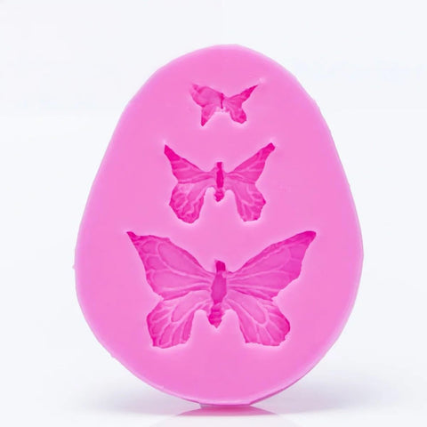 Smello's 3 Cavity Butterflies Silicone Fondant Mould (FB 109)