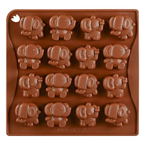 Smello's 16 Cavity Baby Elephant Chocolate Silicone Moulds (CHM 131)