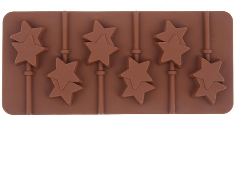 Smello's Double Star Lollipop Chocolate Silicone Moulds (CHM 140)