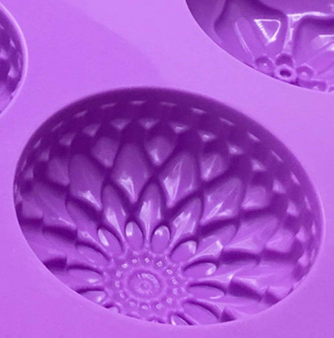 Smello's 6 Cavity Elegant Silicone Floral Mould (FM 104)