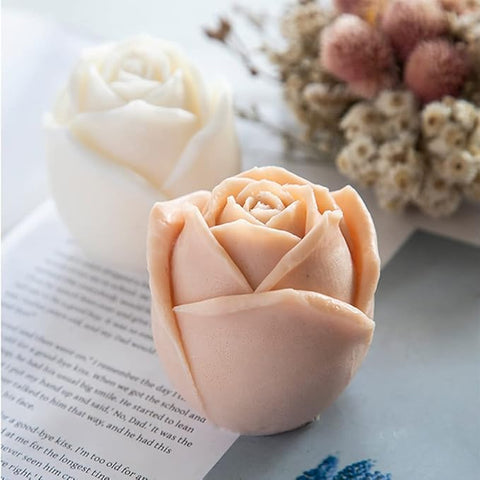 Smello's Rose Flower 3D Candle Silicone Mould (SCM 136)