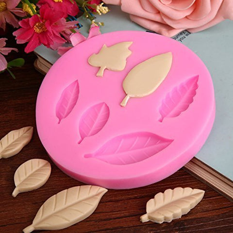 Smello's 6 Cavity Leaf Shape Silicone Fondant Mould (FB 112)