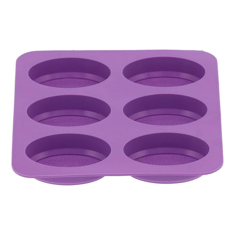 Smello's 6 Cavities Oval Silicone 3D Multi Cavity Mould Mould (MC 116)