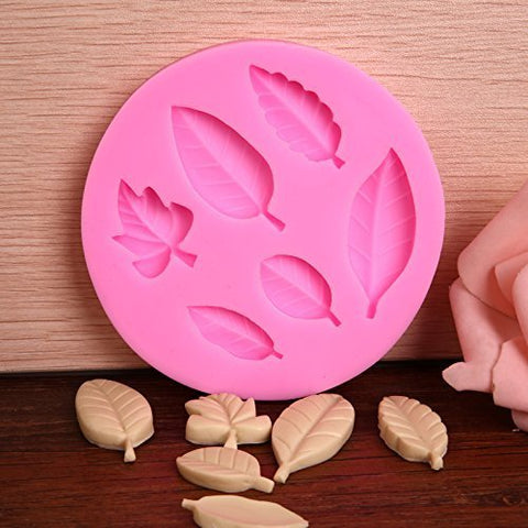 Smello's 6 Cavity Leaf Shape Silicone Fondant Mould (FB 112)