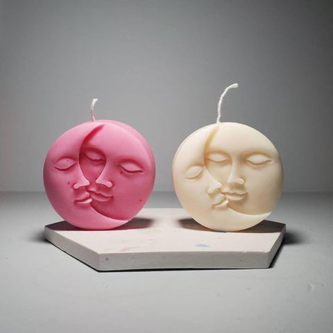 Smello's Sun - Moon - Face - Candle Silicone Mould (SCM 135)