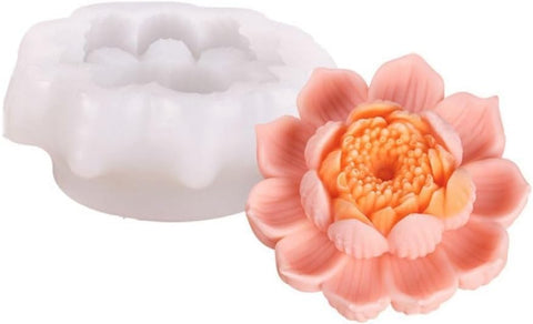 Smello Beautiful Lotus Flower Silicone mould for Candles, Soap & Resin (SCM 282)