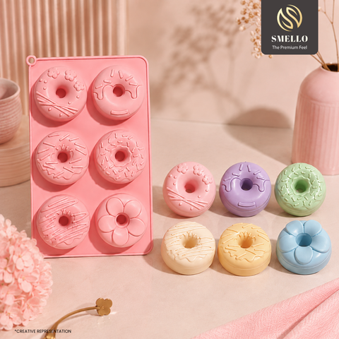 Smello's 6 Cavity Donuts Kids Special Silicone Mould (KS 123)