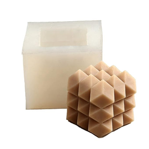 Smello's Square Diamond Cut Candle Silicone Mould (SCM 114)