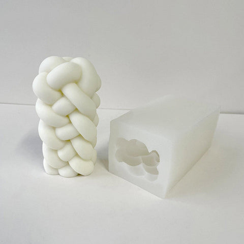 Smello's 3D Rope Knot Twisted Pillar Candle Silicone Mould (SCM 107)