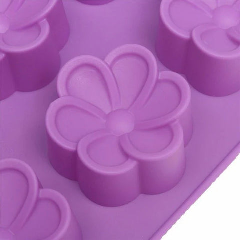 Smello's 6 Cavity Petal Cute Silicone Floral Mould (FM 107)