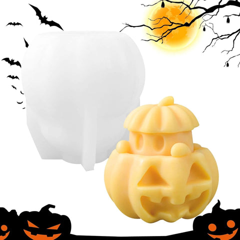 Smello Halloween Pumpkin Silicone mould for Candles, Soap & Resin (SCM 258)
