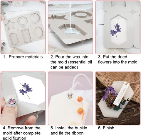 Smello's 6 Cavity Hanging Wax Moulds (ACM 104)