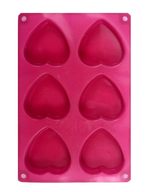 Smello's 6 Cavity Heart Shape Silicon Moulds (BS 125)