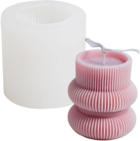 Smello's Vertical Stripe Column Candle Silicone Mould (SCM 172)