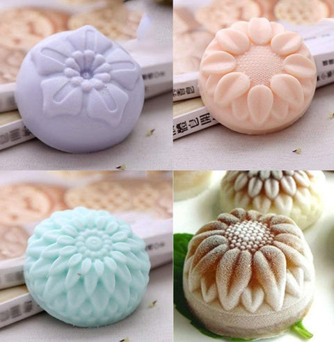 Smello's 6 Cavity Elegant Silicone Floral Mould (FM 104)